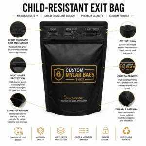 Custom Child-Resistant Exit Bag