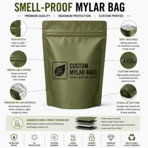 Custom Smell-Proof Mylar Bags